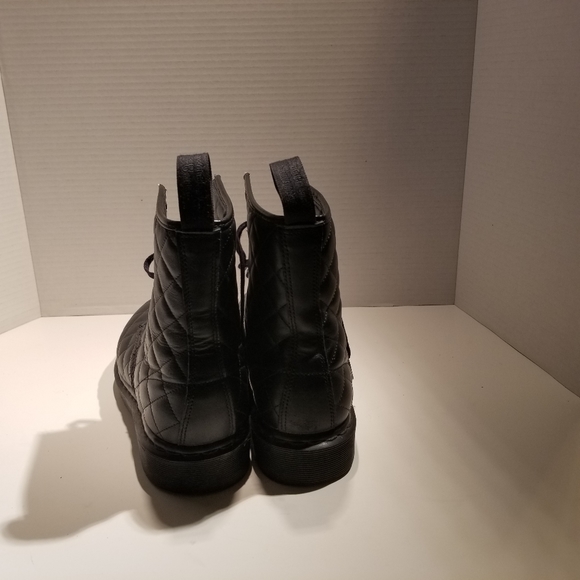 Dr. Martens black Coralie Quilted Combat Boots. - Picture 6 of 9